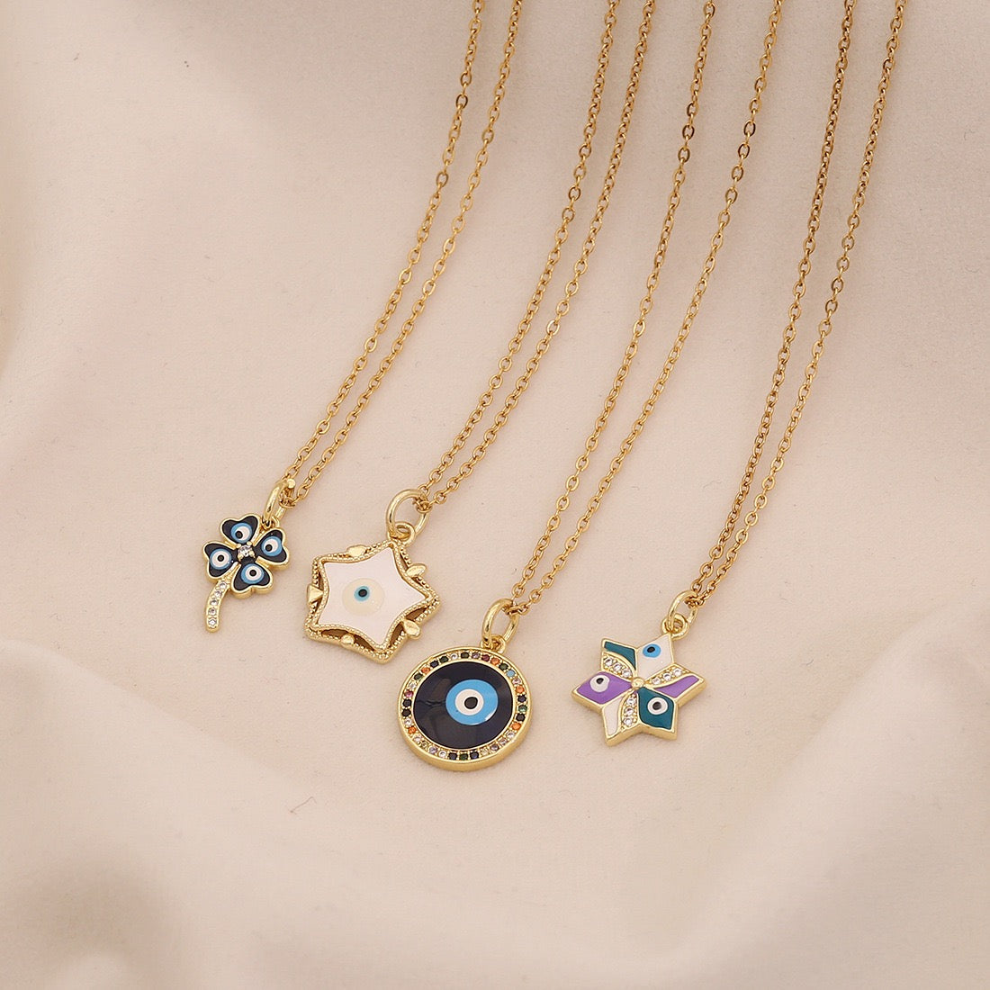 Evil Eye Stainless Steel Necklace