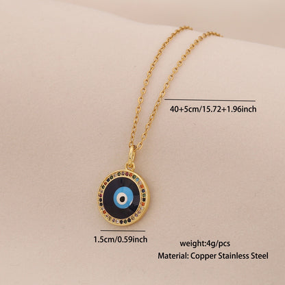 Evil Eye Stainless Steel Necklace