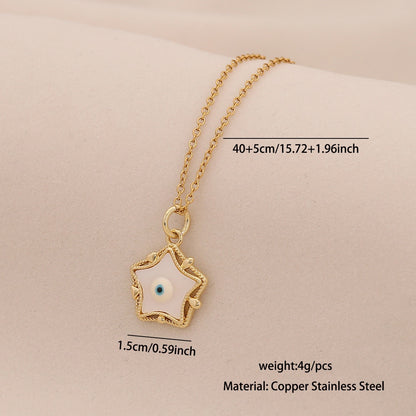 Evil Eye Stainless Steel Necklace