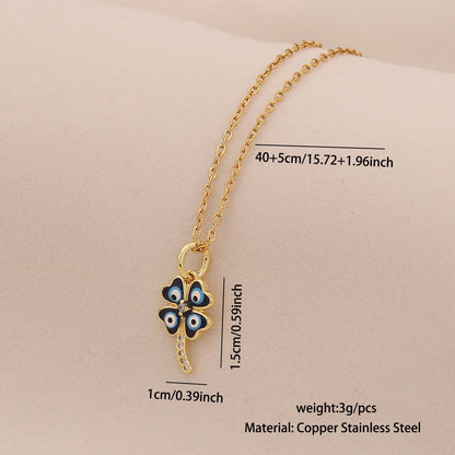 Evil Eye Stainless Steel Necklace