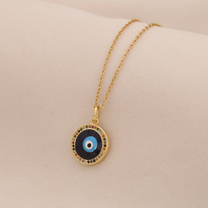 Evil Eye Stainless Steel Necklace