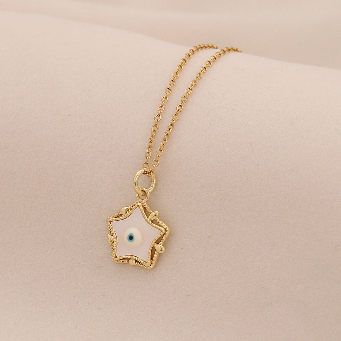 Evil Eye Stainless Steel Necklace