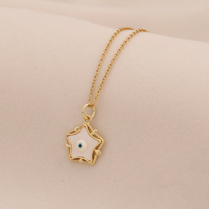 Evil Eye Stainless Steel Necklace