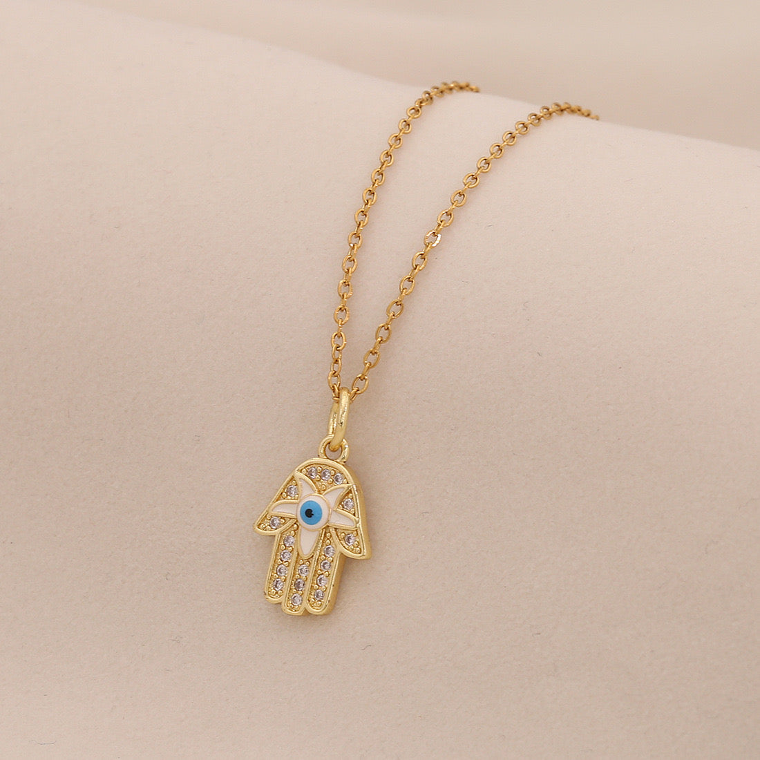 Evil Eye Stainless Steel Necklace