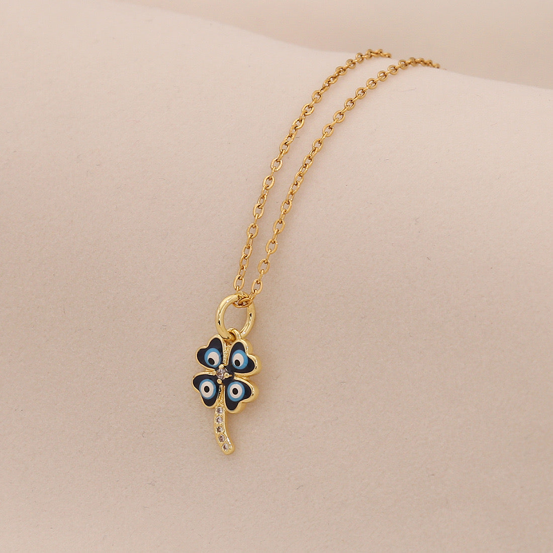 Evil Eye Stainless Steel Necklace