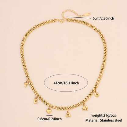 Eight-Pointed Star Rhinestone Stainless Steel Necklace