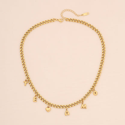 Eight-Pointed Star Rhinestone Stainless Steel Necklace