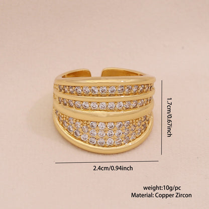 Full Zircon Irregular Geometric Ring