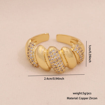 Full Zircon Irregular Geometric Ring