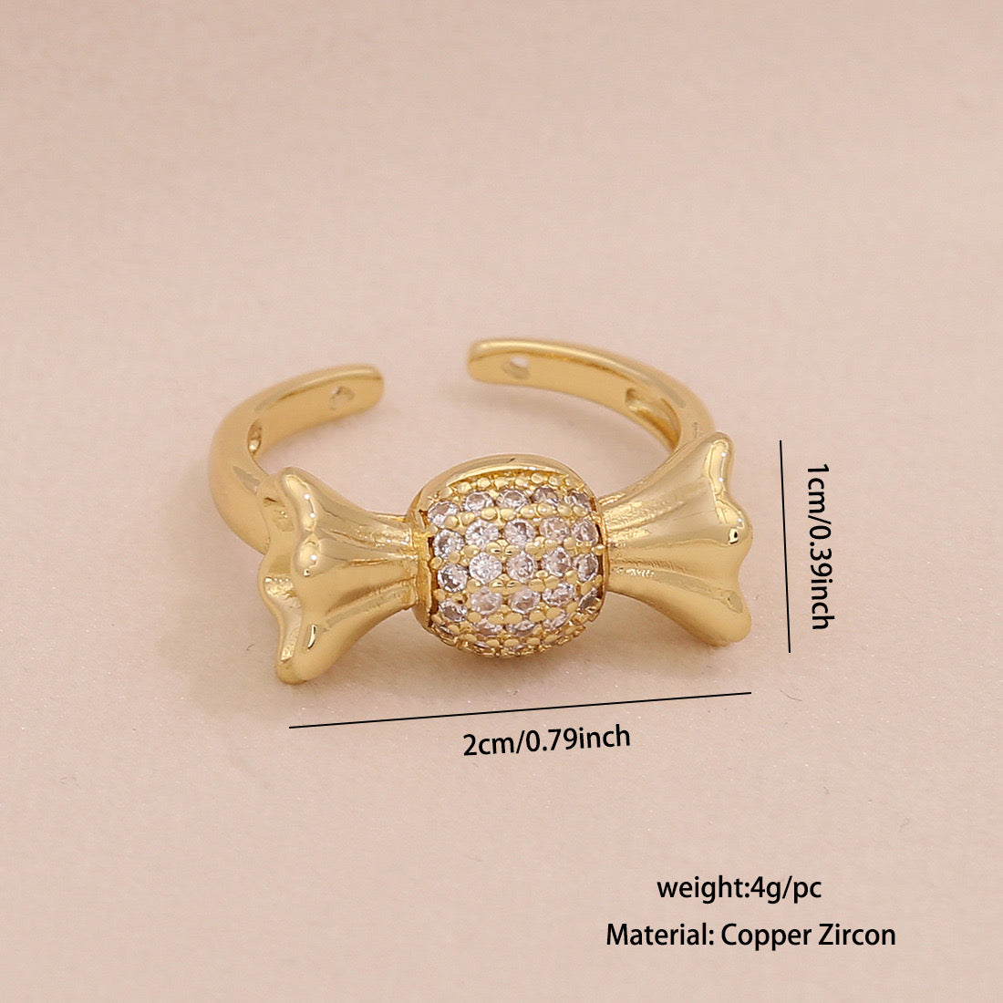 Full Zircon Irregular Geometric Ring