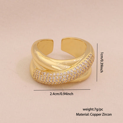 Full Zircon Irregular Geometric Ring