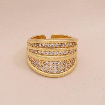 Full Zircon Irregular Geometric Ring
