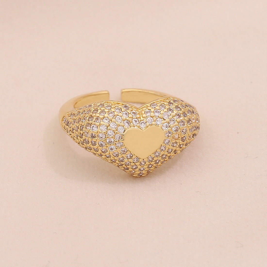 Full Zircon Irregular Geometric Ring