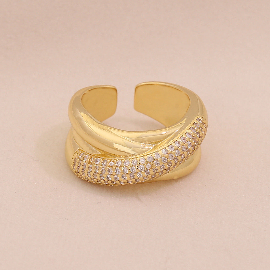 Full Zircon Irregular Geometric Ring