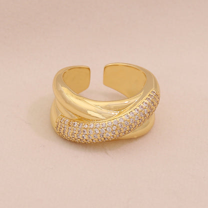 Full Zircon Irregular Geometric Ring