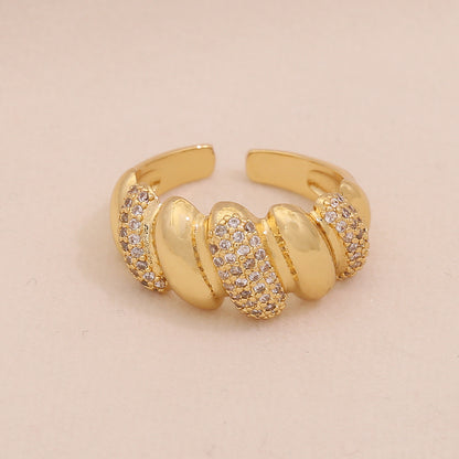 Full Zircon Irregular Geometric Ring