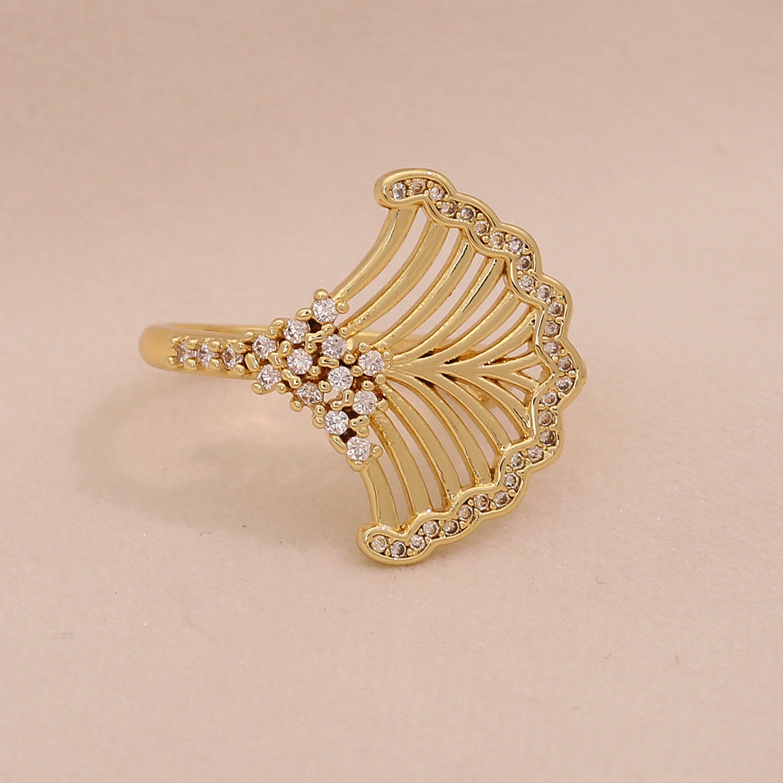 Full Zircon Irregular Geometric Ring