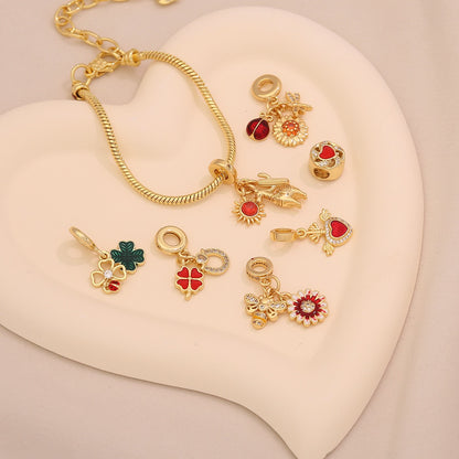 Daisy Heart DIY Charm Bracelet