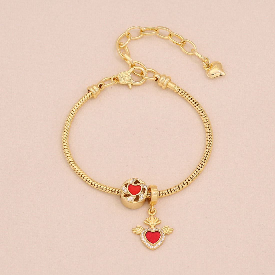 Daisy Heart DIY Charm Bracelet
