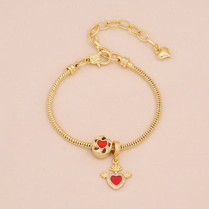 Daisy Heart DIY Charm Bracelet