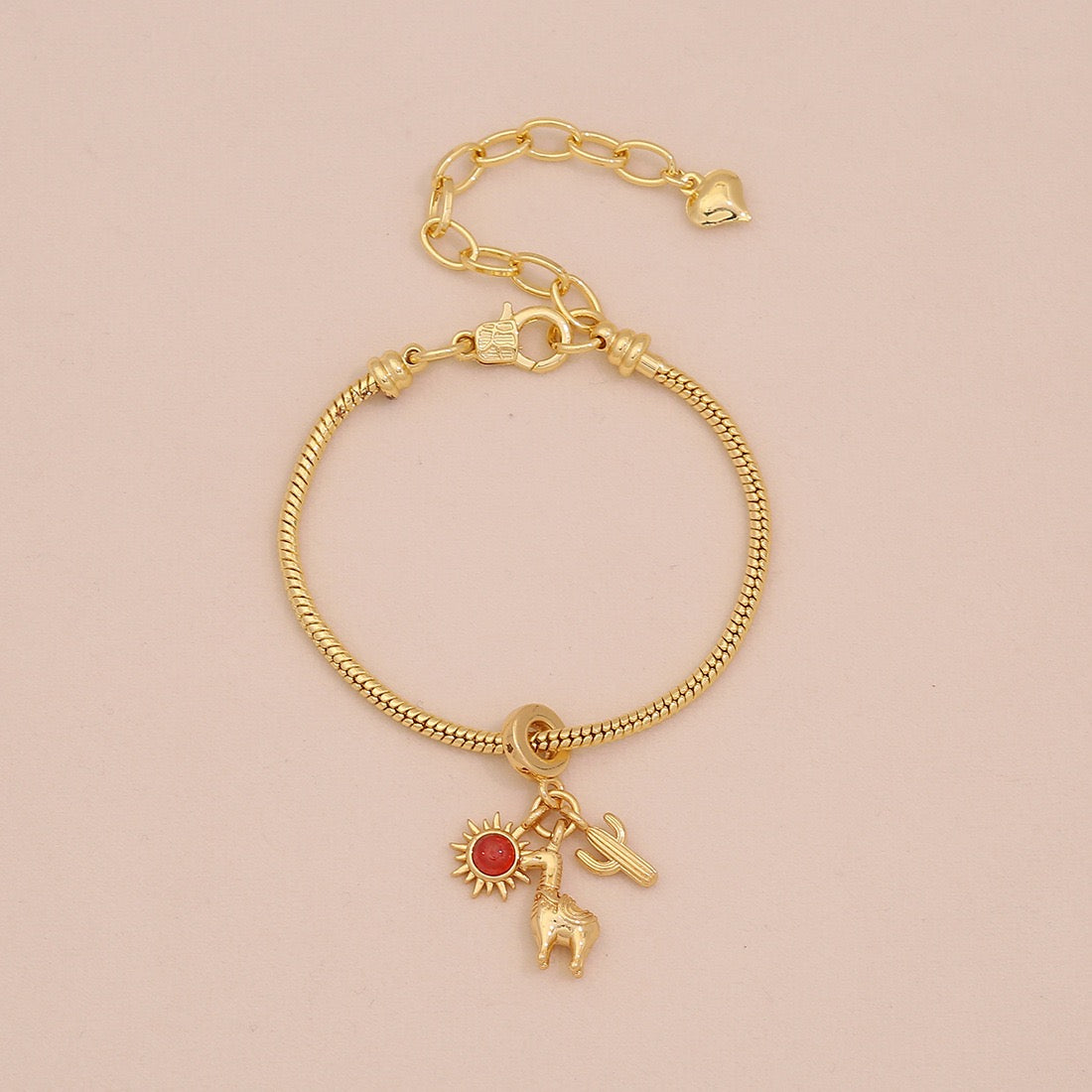 Daisy Heart DIY Charm Bracelet