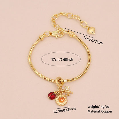 Daisy Heart DIY Charm Bracelet