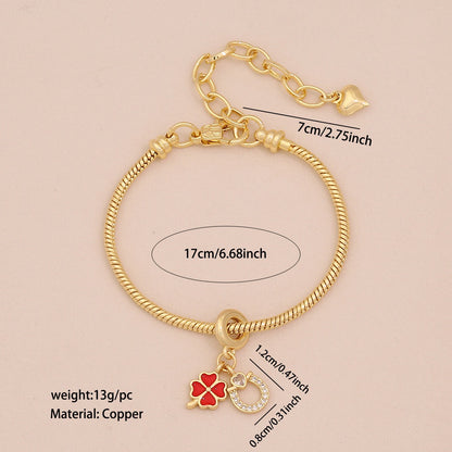 Daisy Heart DIY Charm Bracelet