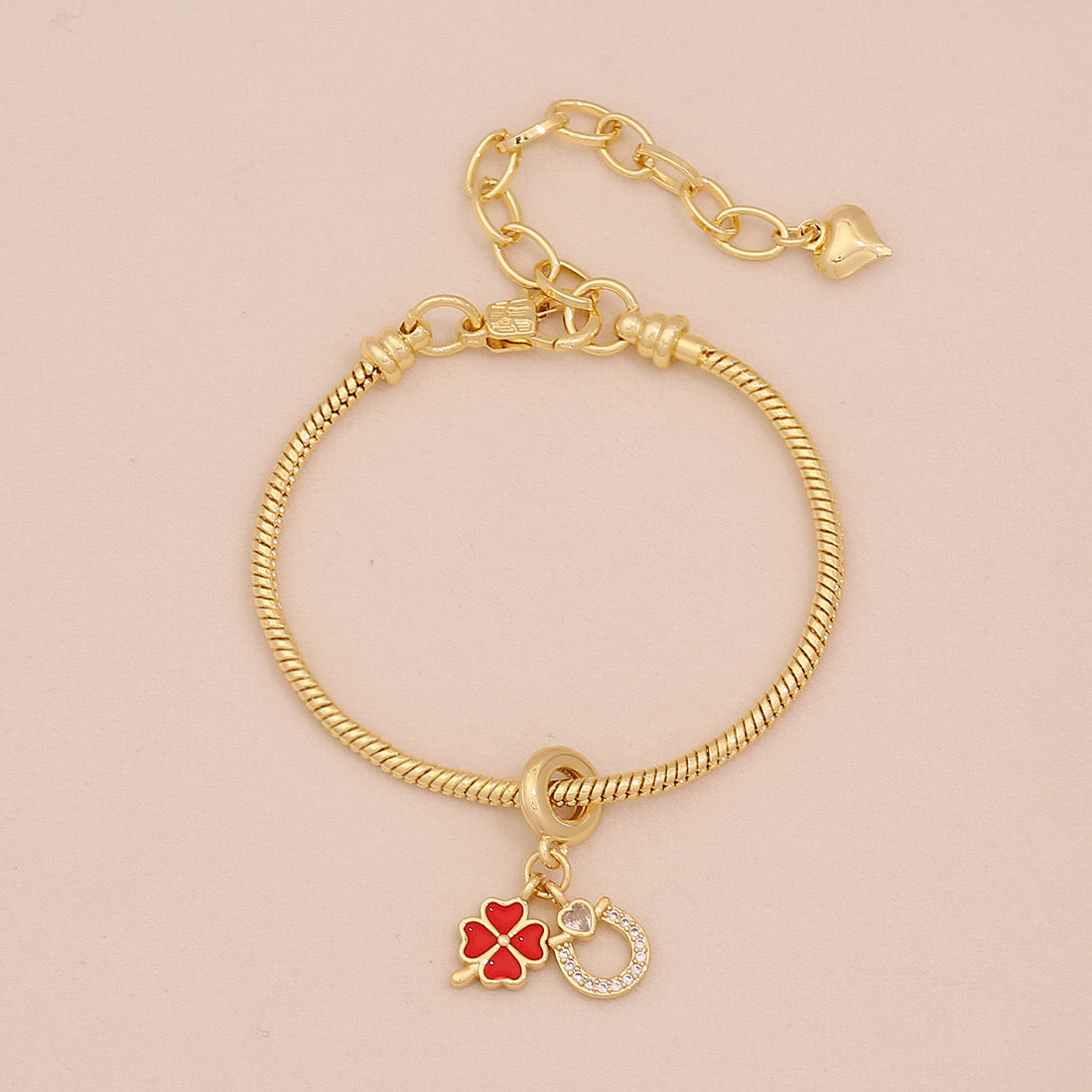 Daisy Heart DIY Charm Bracelet