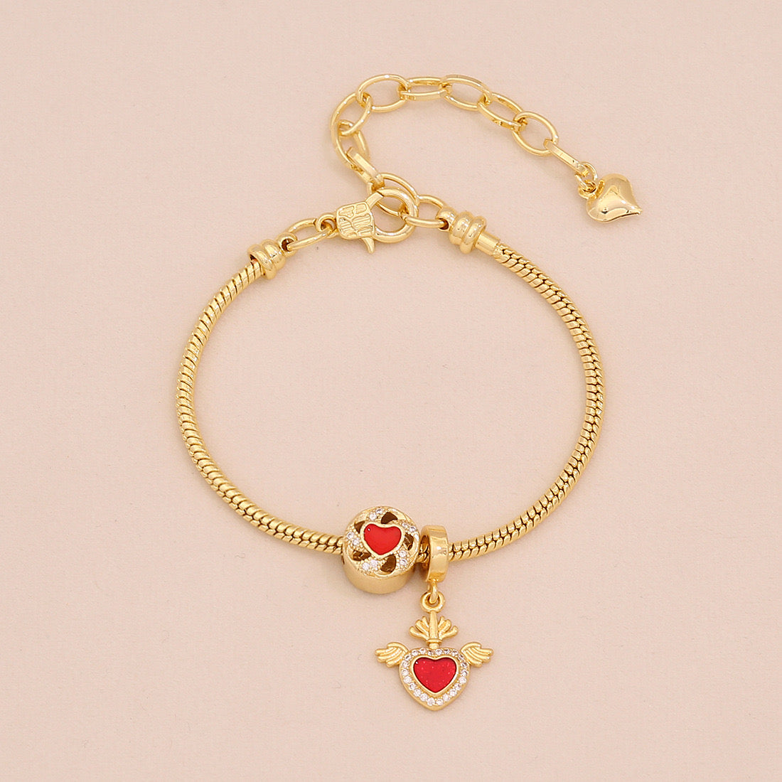 Daisy Heart DIY Charm Bracelet