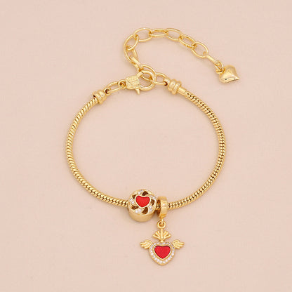Daisy Heart DIY Charm Bracelet