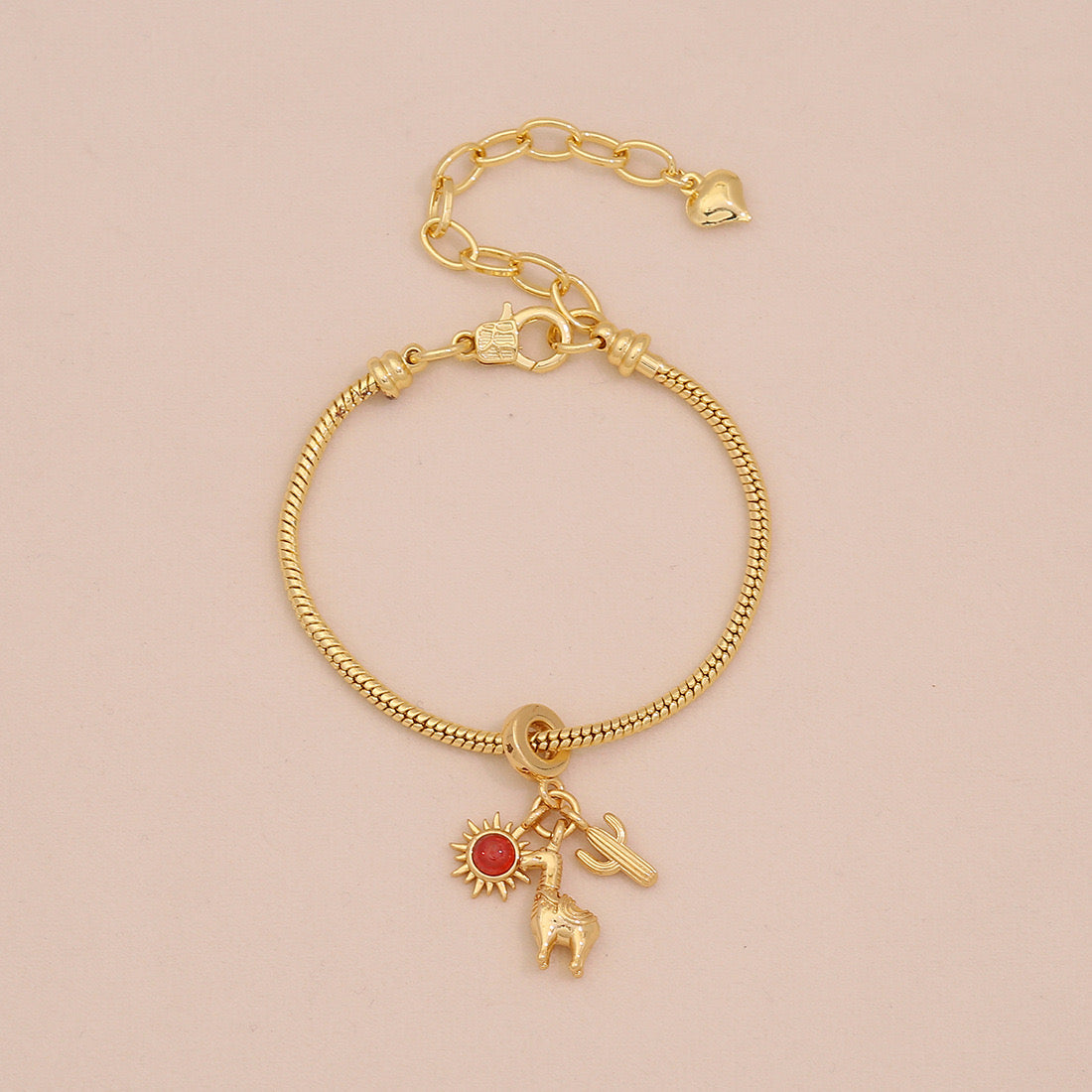 Daisy Heart DIY Charm Bracelet
