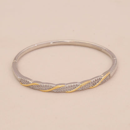 Gold Heart Leopard Snake Cuff Bracelet