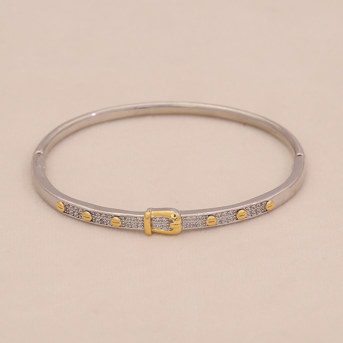 Gold Heart Leopard Snake Cuff Bracelet