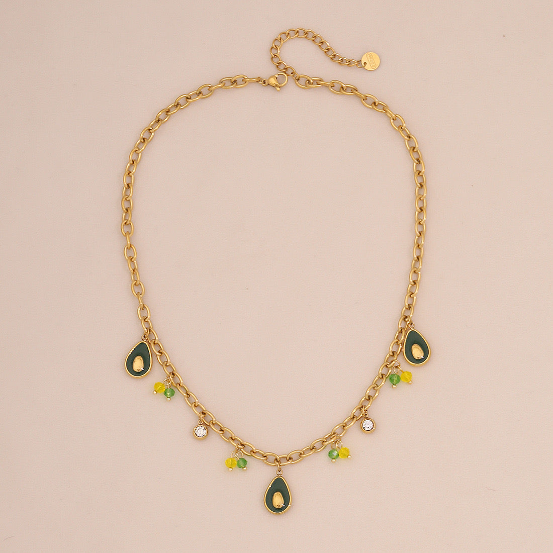 Fruit Crystal Pendant Necklace