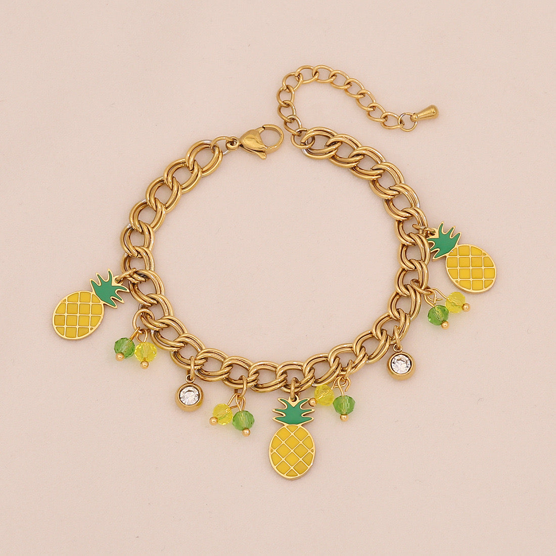 Fruit Crystal Pendant Necklace