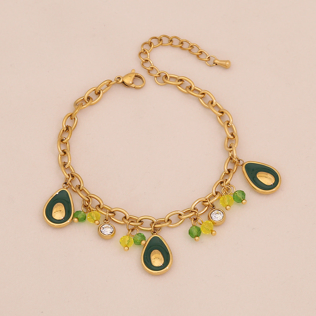 Fruit Crystal Pendant Necklace