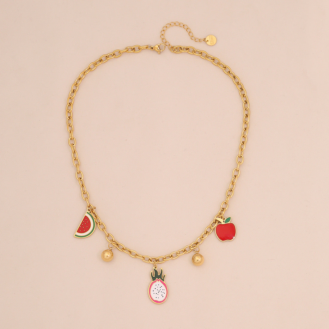 Watermelon Apple Chilli Pendant Necklace