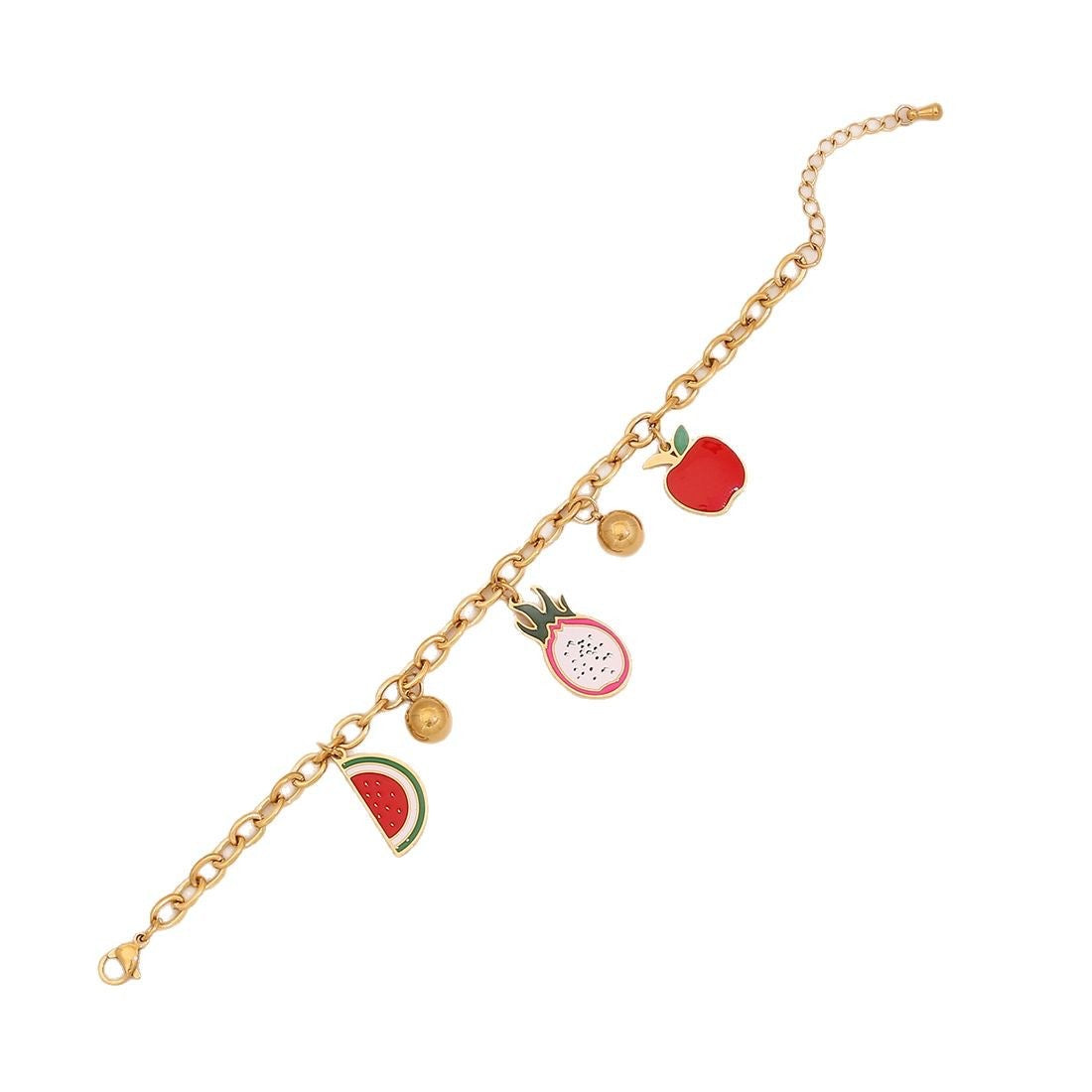 Watermelon Apple Chilli Pendant Necklace