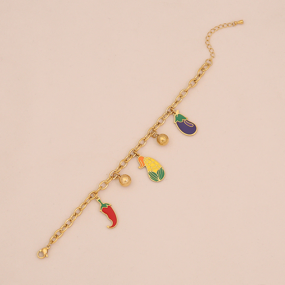 Watermelon Apple Chilli Pendant Necklace