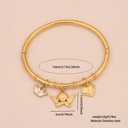 Starfish Shell & Butterfly Flower Bracelet