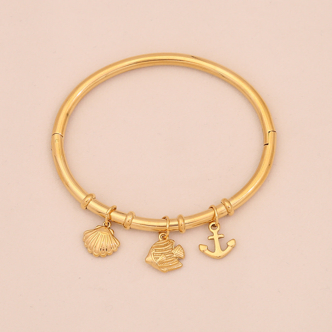 Starfish Shell & Butterfly Flower Bracelet