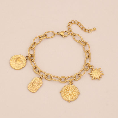 Geometric Star & Moon Bracelet