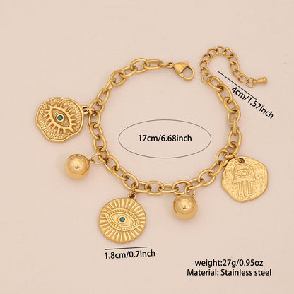 Geometric Star & Moon Bracelet