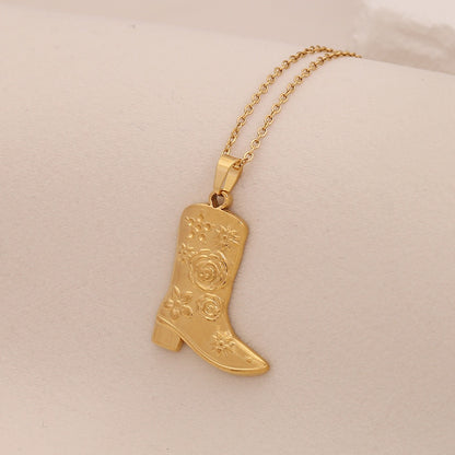Boot Pendant Necklace