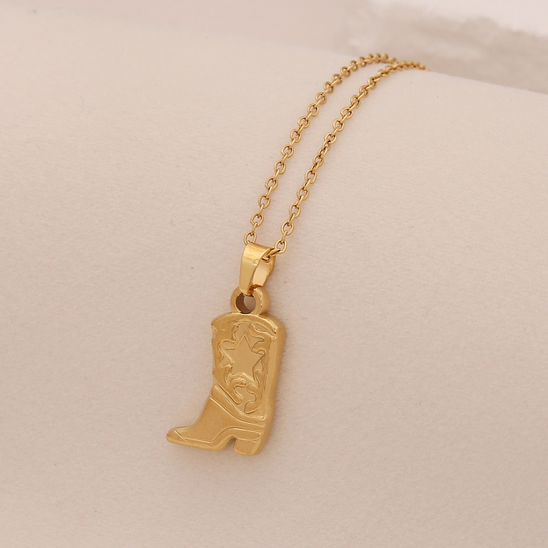 Boot Pendant Necklace