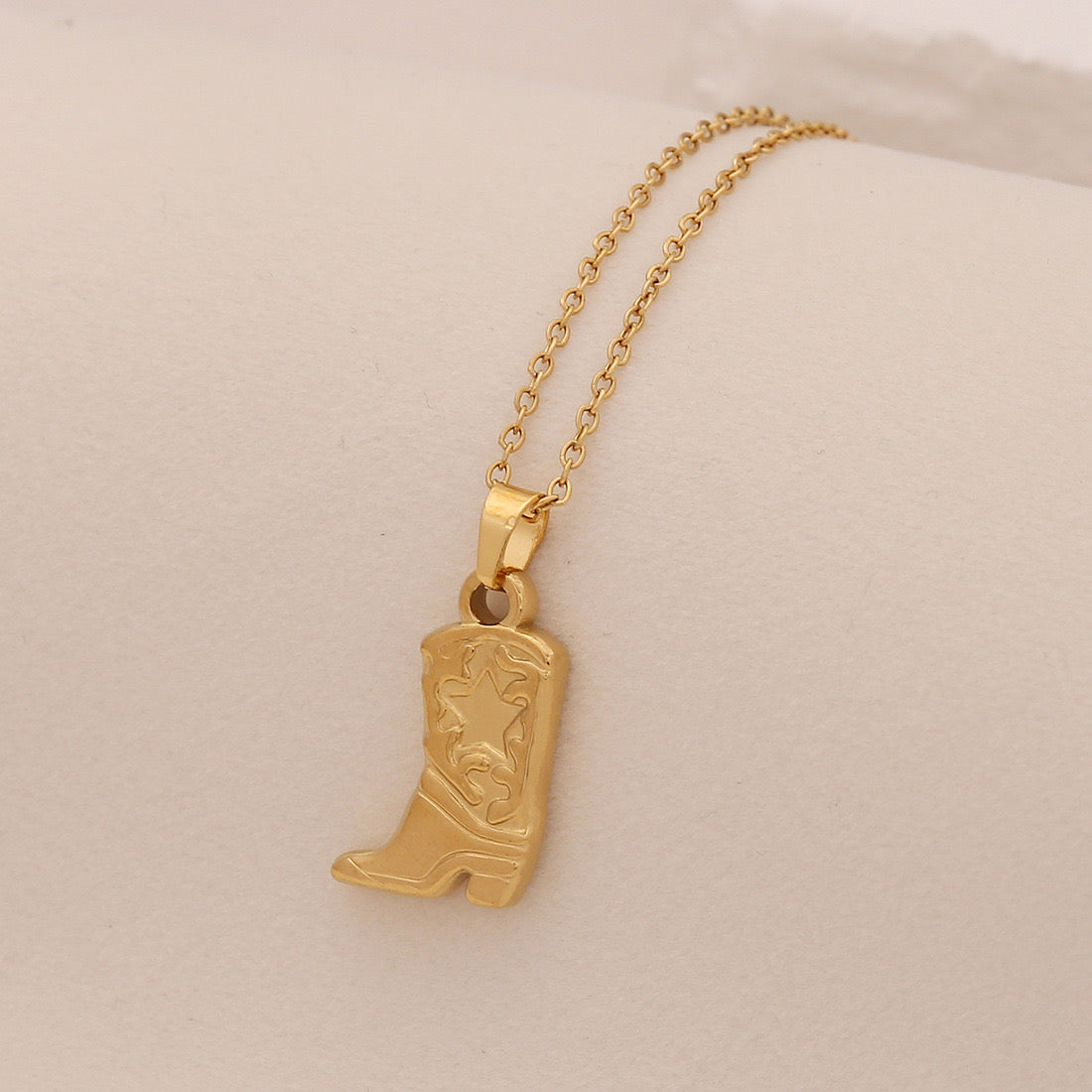 Boot Pendant Necklace