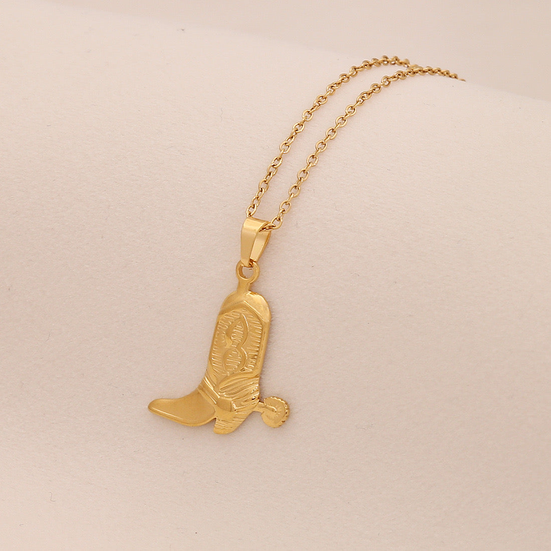 Boot Pendant Necklace