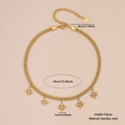 Colourful Glass Heart & Flower Necklace