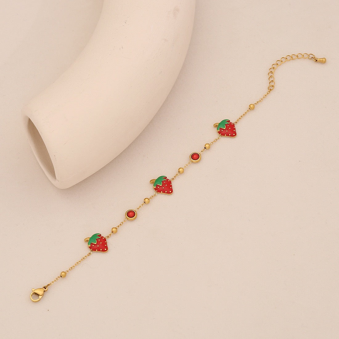 Cute Strawberry Stainless Steel Necklace