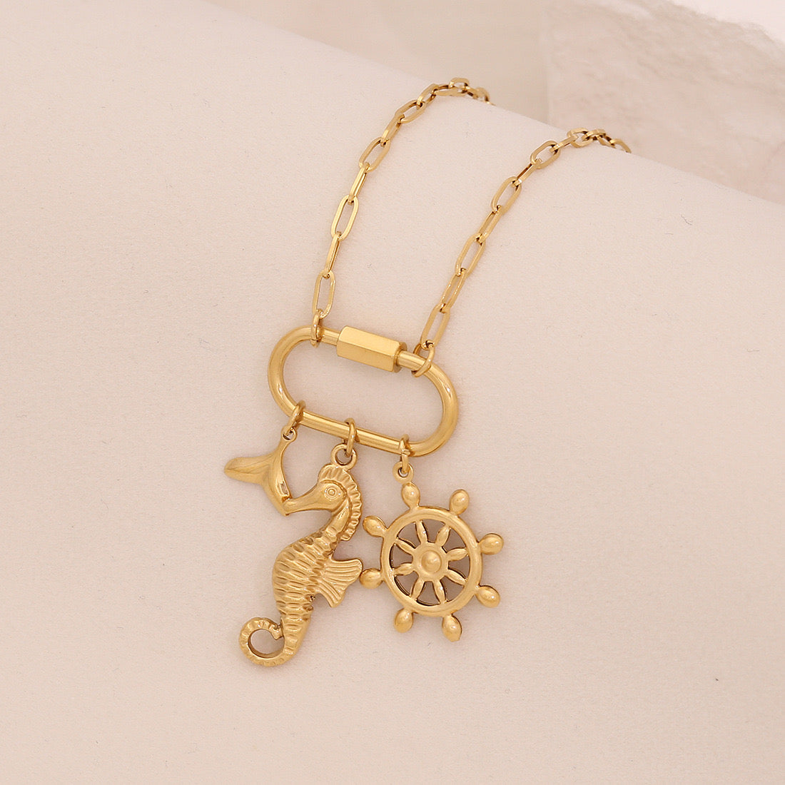 Detachable Star & Moon Evil Eye Necklace